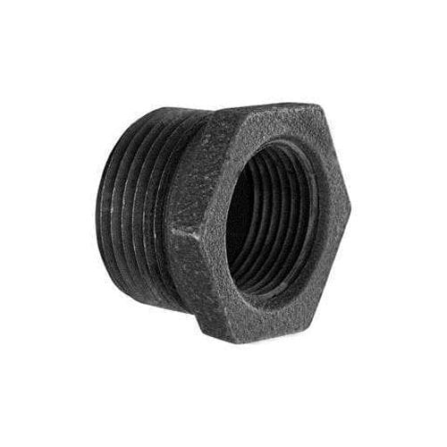 6" x 3" Black Iron Hex Bushing