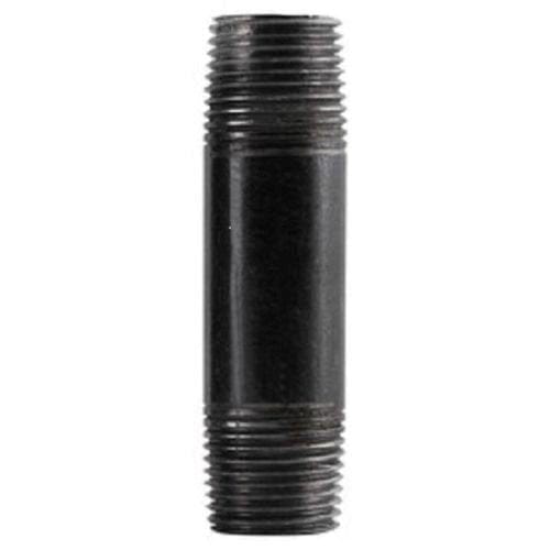 4" x 8" Black Pipe Nipple