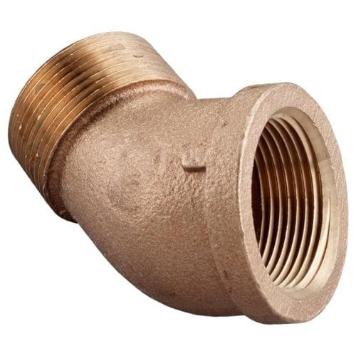 2" 45° Brass Street Elbow (Lead Free)