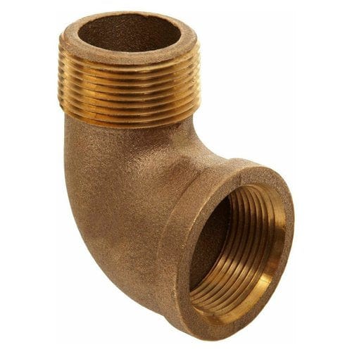 2-1/2" 90° Brass Street Elbow (Lead Free)