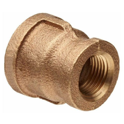 1/4" x 1/8" Brass Reducing Coupling (Lead Free)