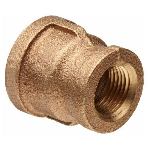 3/8" x 1/4" Brass Reducing Coupling (Lead Free)