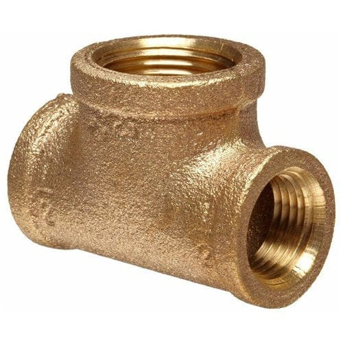 3/4" x 3/4" x 1-1/4" Brass Bull Head Tee (Lead Free)