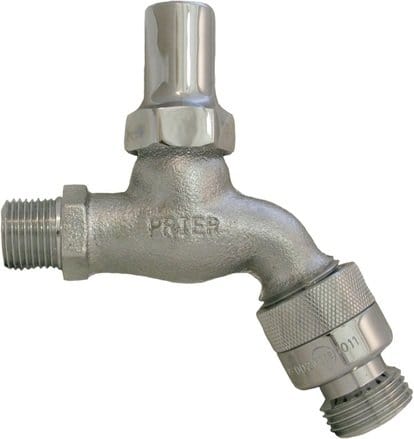 Prier Anti-Siphon Hose Bibb, 1/2" MPT, Loose Key Vandalproof Operated-ASSE 1052