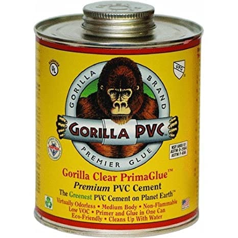 16 oz. Gorilla PrimaGlue Premium PVC Cement (clear)