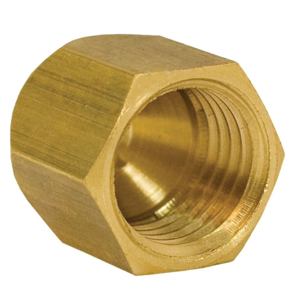 3/8-inch Brass Flare Cap