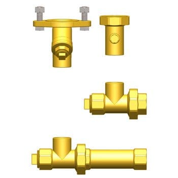 1-1/4" FIP Hydro-Core Nb Component Kit: Floor Standing/Side Mount 1 - Fittings N' Valves
