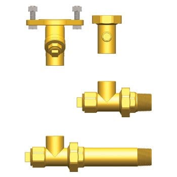 1-1/4" MIP Hydro-Core Nb Component Kit: Floor Standing/Side Mount 1 - Fittings N' Valves