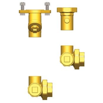 1-1/4" FIP Hydro-Core Nb Component Kit: Floor Standing/Side Mount 2 - Fittings N' Valves