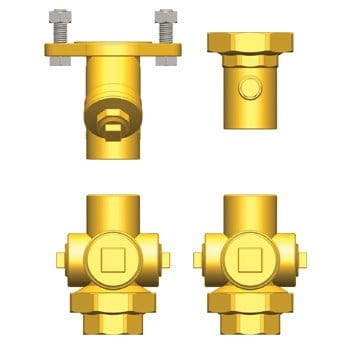 1-1/4" FIP Hydro-Core Nb Component Kit: Floor Standing/Top Mount 2 - Fittings N' Valves