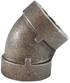 1/4" Galvanized Extra Heavy Steel 45 Degree Elbow