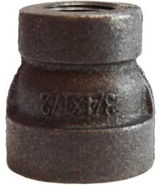 1/2" X 1/4" Galvanized Extra Heavy Steel Reducing Coupling