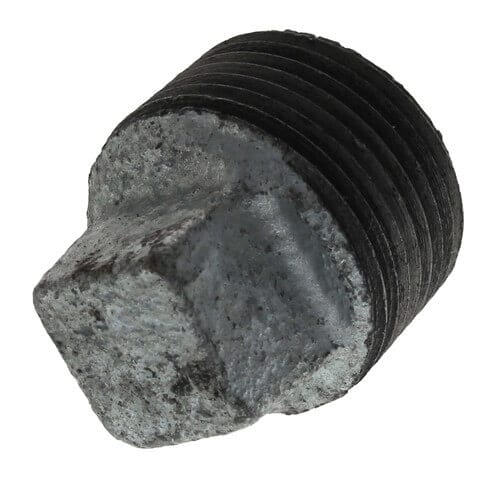 1/2" Galvanized Merchant Square Head Plug