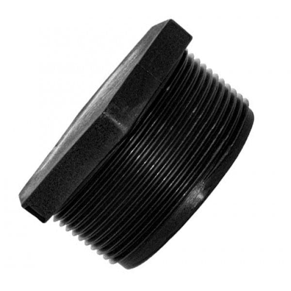 Heavy Duty Poly Plug - MPT - 3" - Fittings N' Valves