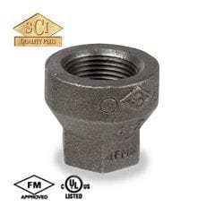1" x 1/2" 125 WSP Cast Iron Threaded Reducing Coupling