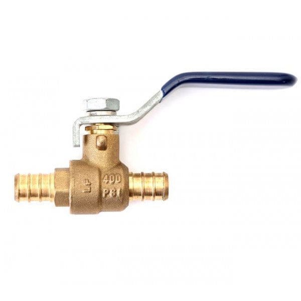 GUOFIS 3/4 Heavy Duty Full Port Brass Ball Valve,600 WOG FNPT FIP Threaded Valve for Compressed Air, Water, Plumbing or Oil(5 Pack,Red Handle)(VALVE229