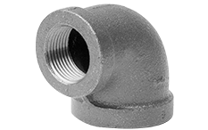 2-1/2" x 1-1/2" Galvanized 90° Elbow