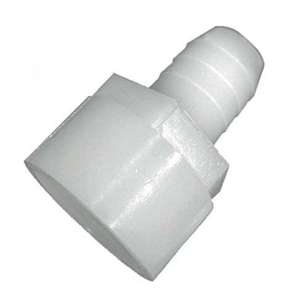 Nylon Straight Insert Adapter - FPT x Barb - 1/4" x 1/4" (100/Cs)