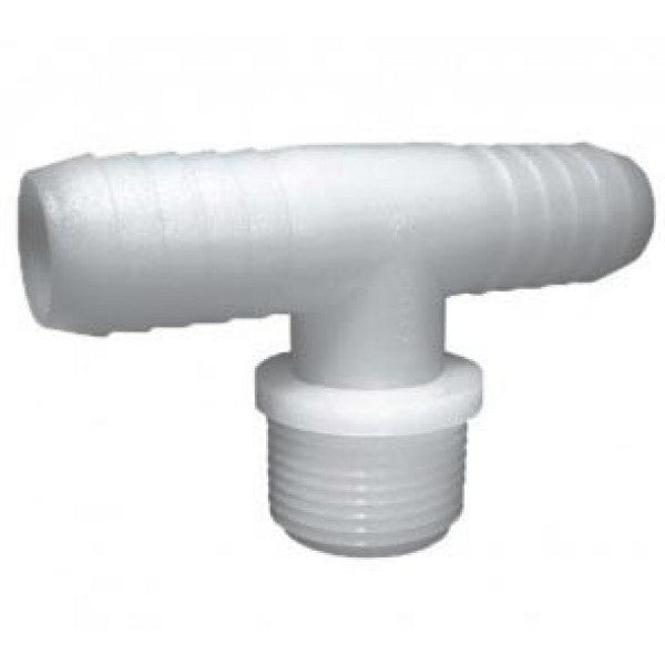 Nylon Tee Adapter - MPT x Barb - 1/2" x 3/4" (50/Cs)