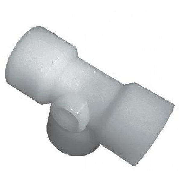 Nylon Tee with 1/8" Gauge Port - FPT x FPT - 1/2" (50/Cs)