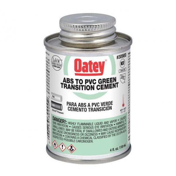 ABS to PVC - Transition Cement - Green - 1-Quart - Fittings N' Valves