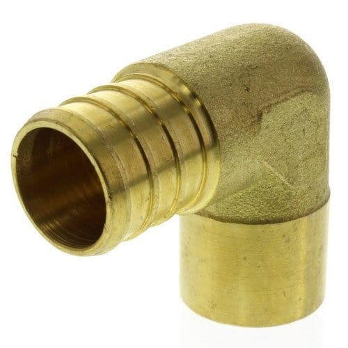1/2" Expansion PEX x 1/2" Male Sweat Elbow - Lead Free Brass