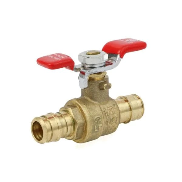 1/2" Expansion PEX Brass Ball Valve With T-Handle F1960 (Lead Free)