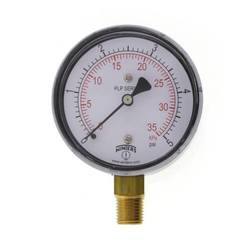 Winters PLP Series Low Pressure Gauge 0-5 psi/kPa