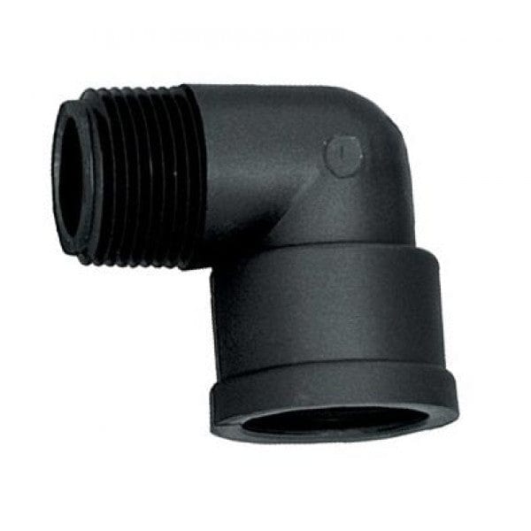 Poly 90-Degree Street Elbow - MPT x FPT - 3/8" x 3/8" (50/Cs)