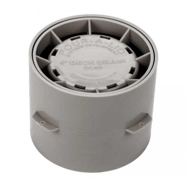 Pour-A-Drain (Round) - 4" - Gray (12/Cs)