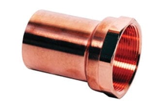 Press Copper Female Adapter, FTG x FPT, 1/2'' x 1/2''
