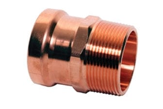 Press Copper Male Adapter, P x MPT, 2-1/2'' x 2-1/2''