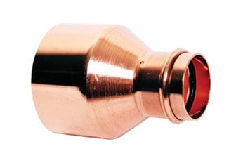 Press Copper Reducer, FTG x P, 2-1/2'' x 1-1/4''