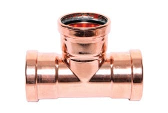 Press Copper Tee, 2-1/2'' x 2-1/2'' x 2-1/2''