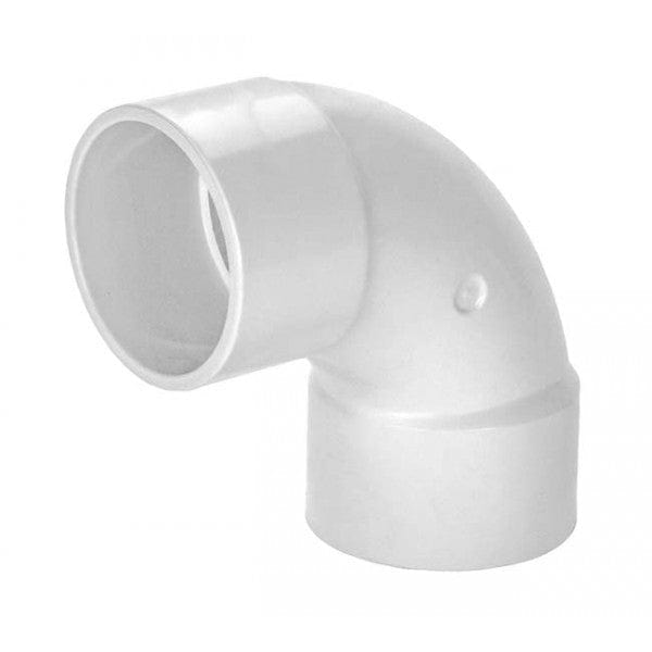 PVC 90-Degree Sweep Elbow - Schedule 40 - White - Socket x Socket - 2" (65/Cs)