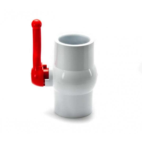 PVC Compact Ball Valve - White - Socket x Socket - 3" (2/Cs)