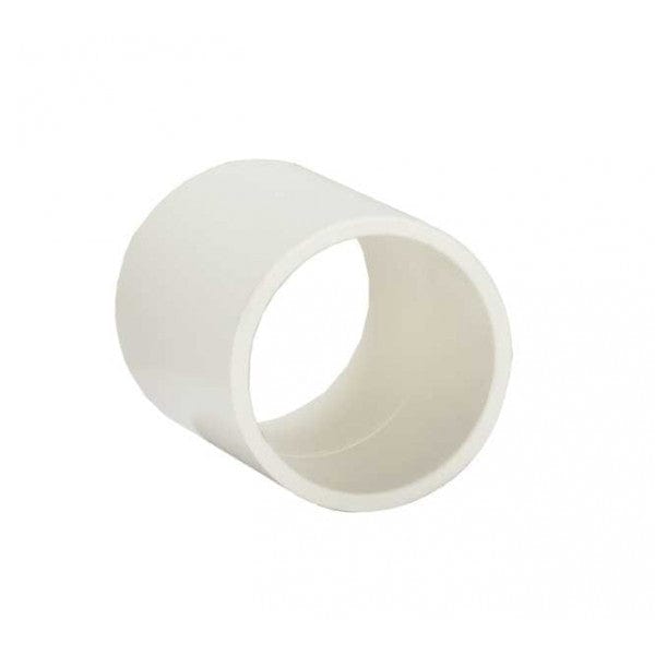 PVC Coupling - Schedule 40 - White - Socket x Socket - 6" (6/Cs) - Fittings N' Valves