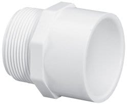 1-1/2" x 1-1/4" PVC DWV Male Adapter