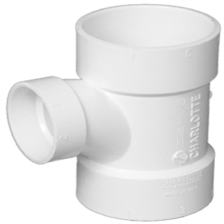 4" x 4" x 3" PVC DWV Sanitary Tee