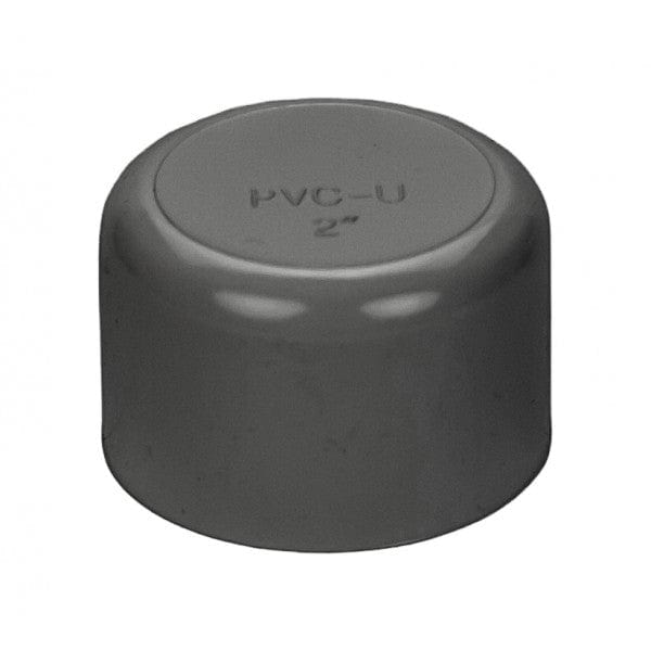 PVC End Cap - Schedule 80 - Gray - Socket - 2"