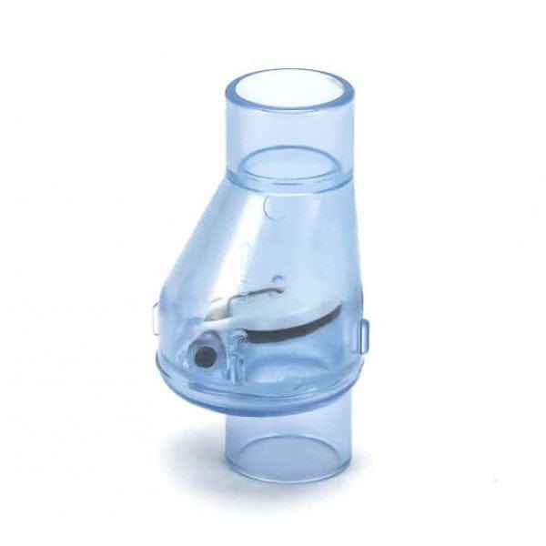 PVC Flapper Check Valve - No Spring - Clear - Socket x Socket - 1" (12/Cs) - Fittings N' Valves