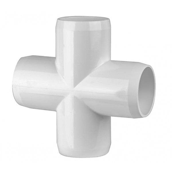 PVC Furniture Grade Cross - White - 1-1/2" (75/Cs)