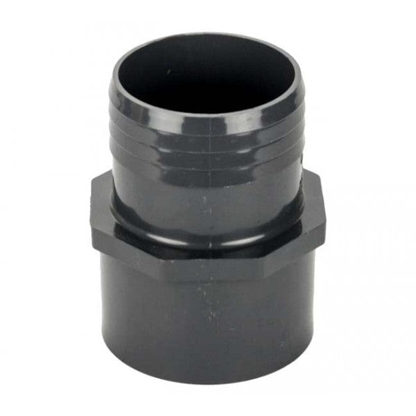 PVC Insert Adapter - Gray - Barb x Spigot - 3" - Fittings N' Valves