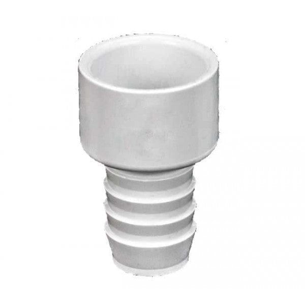 PVC Insert Adapter - White - Barb x Socket - 1"