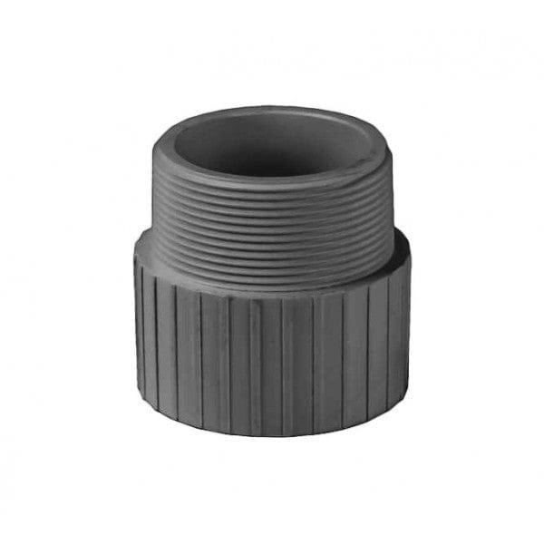 PVC Male Adapter - Schedule 80 - Gray - Socket x MPT - 2" (60/Cs) - Fittings N' Valves