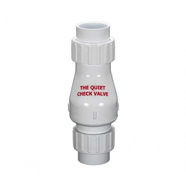 PVC True Union Flapper Check Valve - No Spring - White - Socket x Socket - 1-1/2" (12/Cs) - Fittings N' Valves