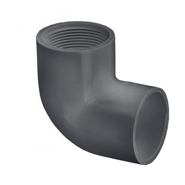PVC 90 Degree Schedule 80 Fitting - Socket x Thread - 1/2" (462/Cs)