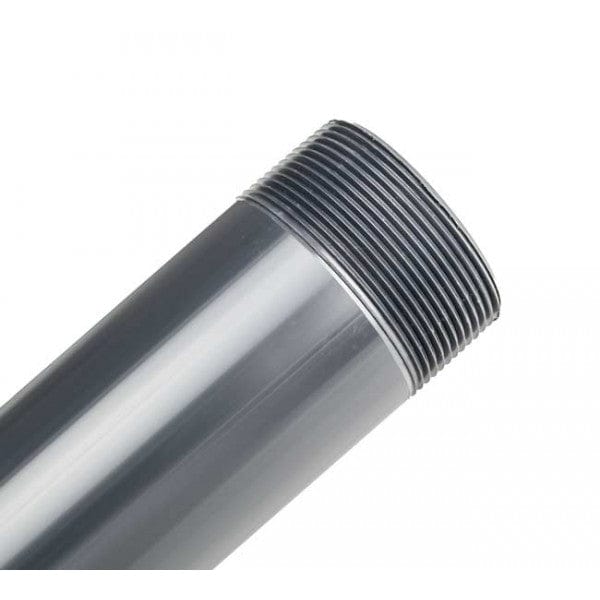 PVC Pipe Nipple - MPT x Spigot - Schedule 80 - 1-1/2" x 16" - Fittings N' Valves