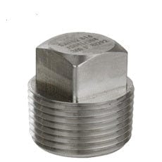 1/4" 3000# Square Plug Forged Carbon Steel