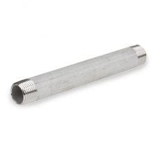 1/2" X 10" 304/304L Stainless Steel Pipe Nipple - Schedule 40